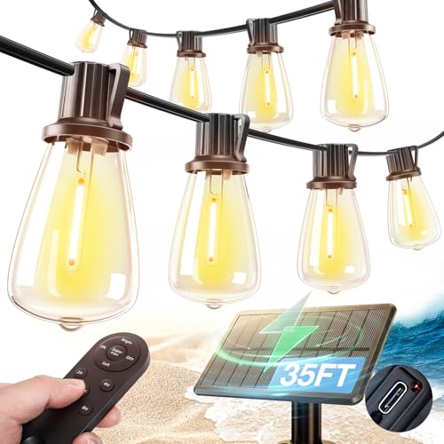 addlon 35FT Outdoor Solar String Lights Deal
