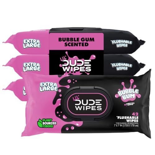 LiL' DUDE Flushable Potty Training Water Wipes 168-Count