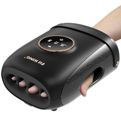 FIT KING Air Compression Hand Massager with Heat, LCD Touchscreen, 3000mAh Battery Deal
