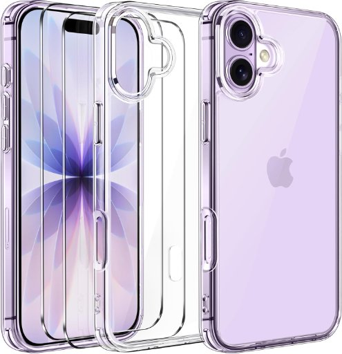 Ivoler 3-in-1 Clear Case for iPhone 17, 17 Pro & 17 Pro Max