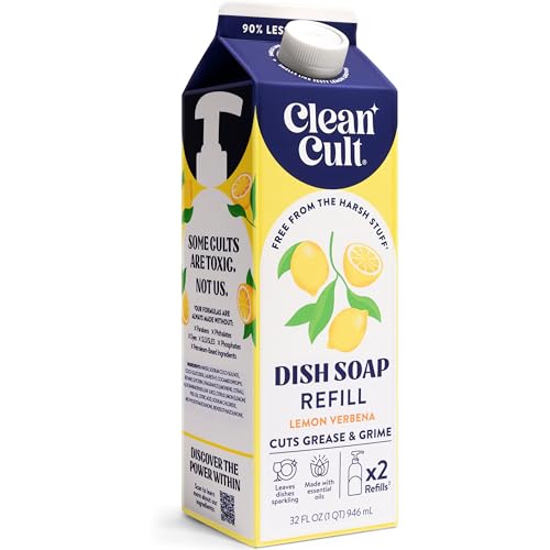 Cleancult Dish Soap Liquid Refill (Lemon Verbena) 32-Oz Deal