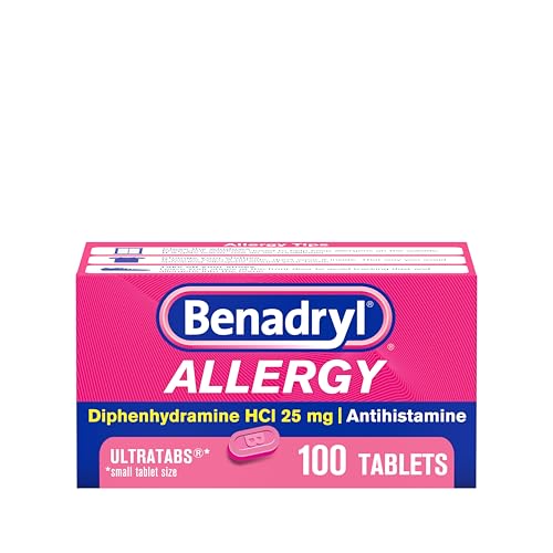 Benadryl Ultratabs Antihistamine Allergy Relief 100 Count Deal