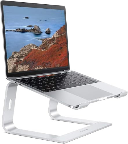 OMOTON Detachable Laptop Mount for 11-16 inch Laptops, Silver