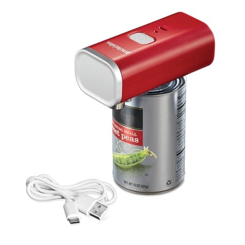 Proctor Silex Cordless USB Rechargeable Electric Can Opener (Red)