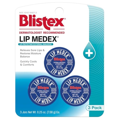 Blistex Lip Medex Medicated Lip Balm 3-Pack 0.25-Oz