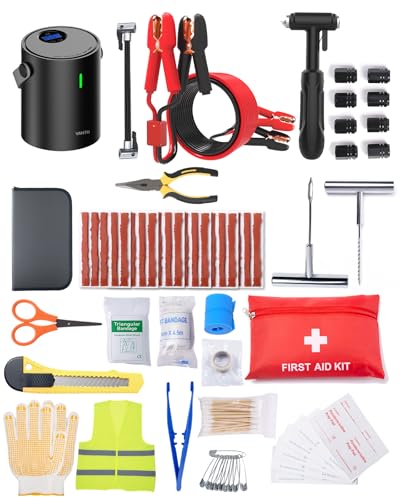 Yetour Emergency Kit Tire Inflator Portable Air Compressor & Jumper Cables Deal