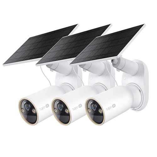 3-Pack Tapo MagCam C460 4K Outdoor Wireless Security Camera w/ Solar Panel & Magnetic Mount Deal