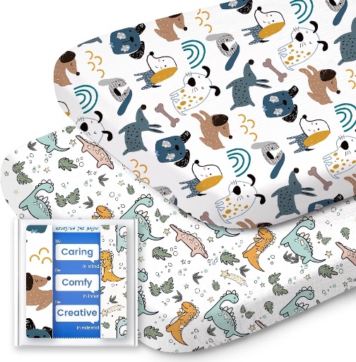 Bbay Ultra Soft Jersey Knit Neutral Crib Mattress Sheet 28''x52''x9''