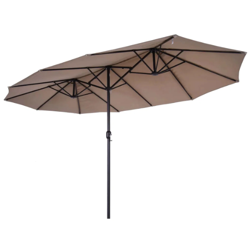 Outsunny 15FT Double Sided Patio Umbrella