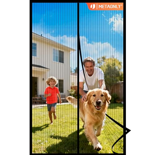 METAONLY Magnetic Screen Door Mesh, 38" x 82" Deal