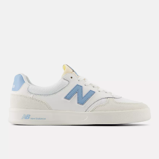 New Balance Men's 300 Court Sneaker (Sea Salt/Chrome Blue/White) Deal