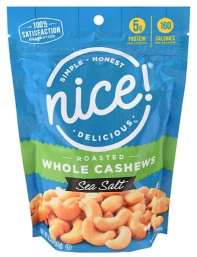 Nice! Roasted Whole Cashews 8.5-Oz