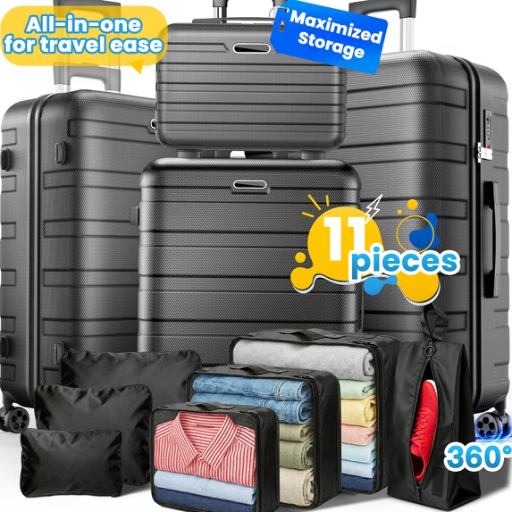 11-Piece Hardshell Luggage Set Deal