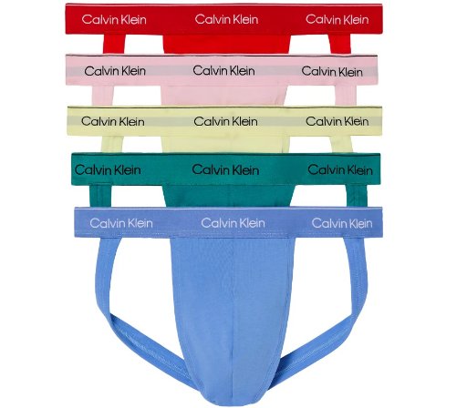 Calvin Klein Men's 5-Pack Pride Jock Straps