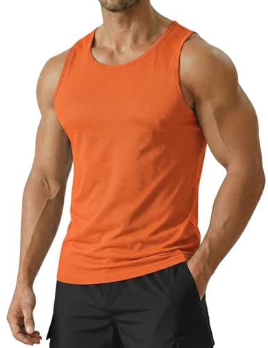 PINSPARK Men's UPF 50+ Quick Dry Sleeveless Athletic Tank Tops