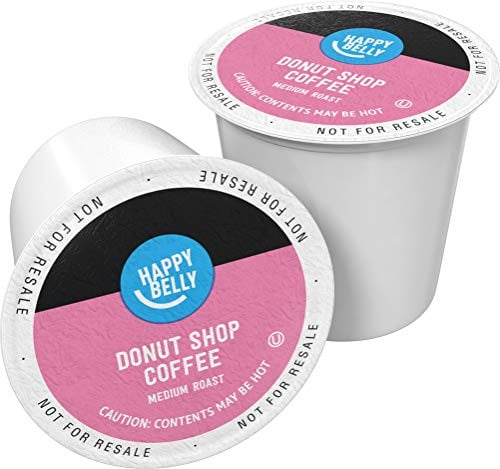 Amazon Brand - Happy Belly Medium Roast Coffee Pods, Donut Style, 100 Count