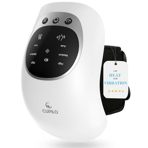 CuPiLo Rechargeable Cordless Knee Massager w/ Heat & Vibration (White) Deal