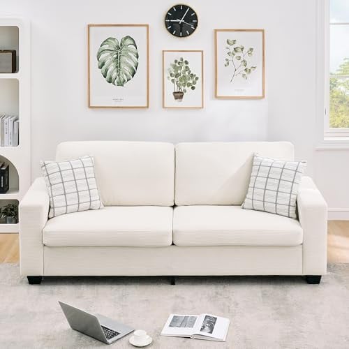 Modern Loveseat Sofa Couches for Living Room, 83" Boneless Comfy Corduroy Sofa, Removable Cover Deal