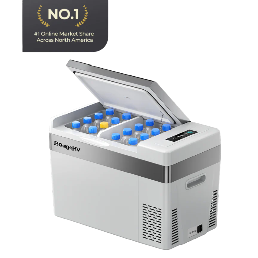 BougeRV 12V 30-Quart Portable Car Fridge / Freezer (White) Deal