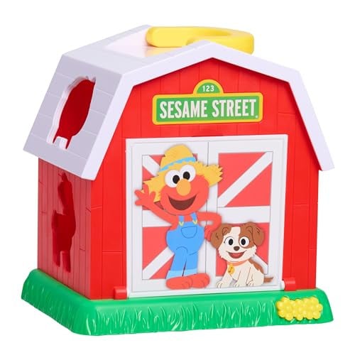 Sesame Street Elmo's Learn & Sort Barn 6-Piece Shape Sorter Deal