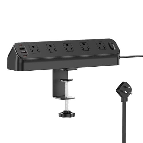 BEVA Desk Clamp Power Strip 10 AC Outlets 4 USB Ports Deal