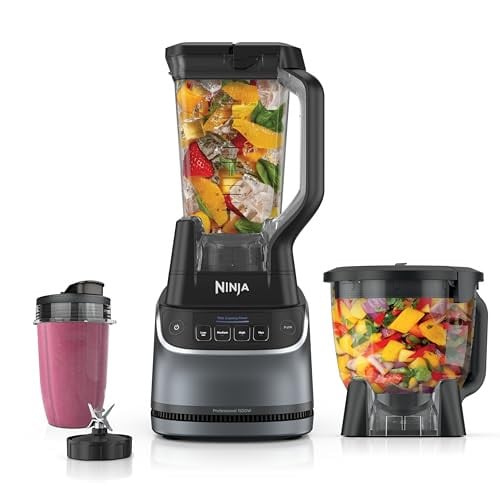 Ninja UltraCrush Professional Kitchen System 1500W, 72oz Full-Size Blender, 8-Cup Food Processor & 18 oz To-Go Cup Deal