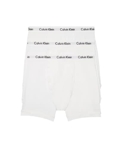 Calvin Klein Boxer Brief 3-Pack (White, Large)