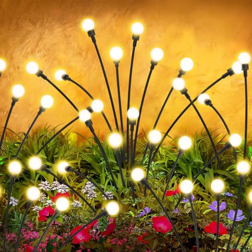 6 Pack Solar Garden Solar Firefly Lights Deal