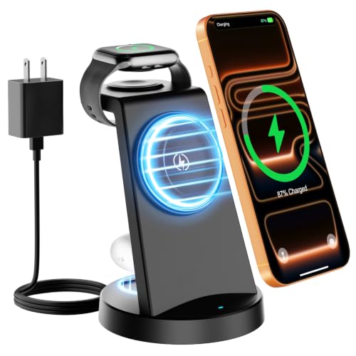 25W Magnetic Fast 3 in 1 Charging Station Wireless Charger Stand