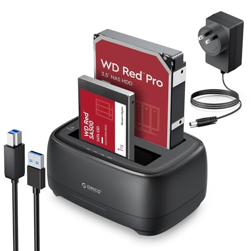 ORICO Dual Bay USB 3.0 to SATA Hard Drive Docking Station w/ Clone Function