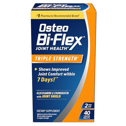 Osteo Bi-Flex Triple Strength Glucosamine Chondroitin with Vitamin C Joint Health Supplement 40 Count Deal