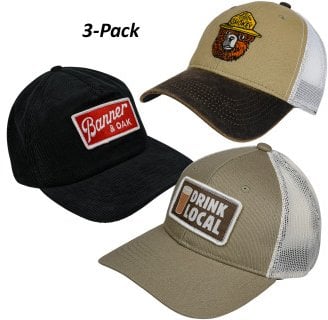Inspired Men's Outdoors Weekend Wear Caps 3-Pack Deal