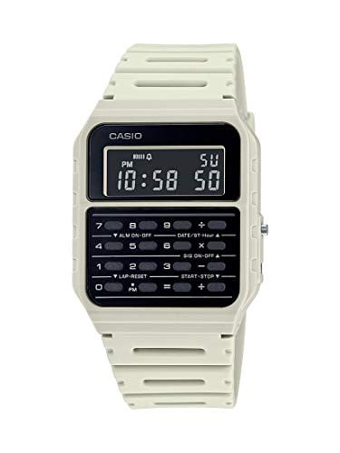Casio Data Bank Watch 34mm w/ 8-Digit Calculator & Resin Band (Grey) Deal