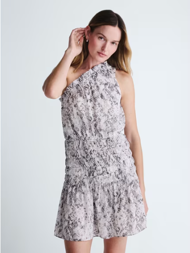 Scoop Women's and Women's Plus Smocked Ruffle Mini Dress, Sizes XS-XXL