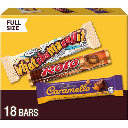 Hershey Assorted Chocolate Caramel Candy Variety Pack 18-Count