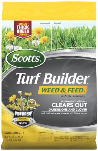 Scotts Turf Builder 11.32-lb 4000-sq ft 26-0-3 All Purpose Weed and Feed Fertilizer Deal