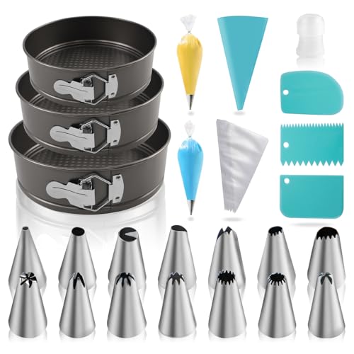 Yumatouch 122PCs Cake Pan Sets for Baking, 7/8/9 Inch Round Cake Pans Deal