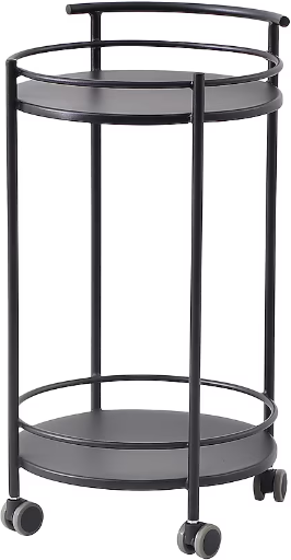 Style Selections Black Steel Outdoor Serving Cart Deal
