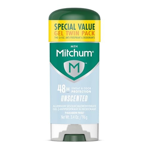 Mitchum Men's Triple Odor Protection Antiperspirant & Deodorant Gel 2-Pack 3.4-Ounce Deal