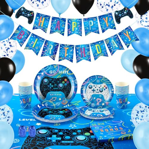 88 PCS Video Game Party Supplies