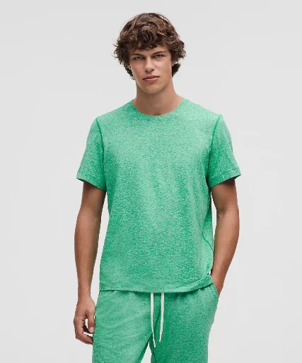 Lululemon Men's Soft Jersey Short-Sleeve Tee (Heathered Raceway Green)