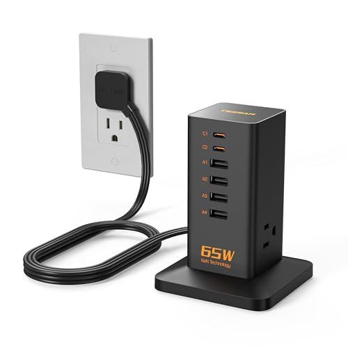 TESSAN 9-in-1 USB C Charger Block PD 65W