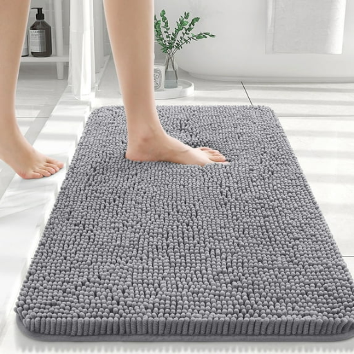 Buganda Bathroom Rug 30" x 20" Grey Deal