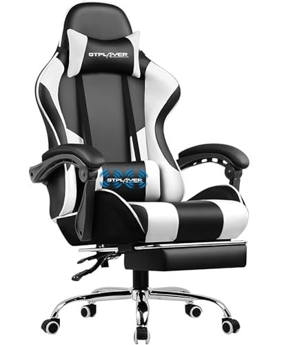 GTPLAYER Gaming Chair with Footrest and Lumbar Support Deal