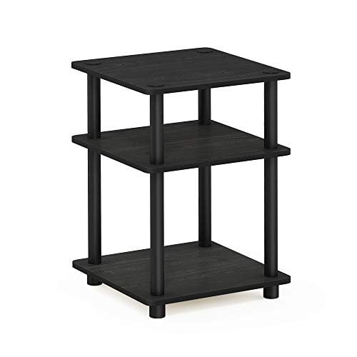 Furinno Turn-N-Tube 3-Tier Square End Table (Blackwood)