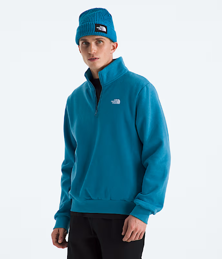The North Face Men's Evolution Simple Dome Regular 1/4 Zip Sweatshirt (Dusk Blue)
