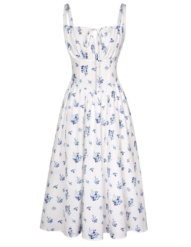 Scarlet Darkness Women's Floral Corset Midi Dress Deal