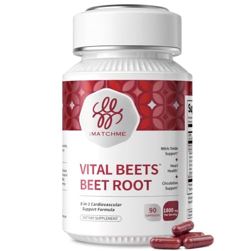 90-Count iMATCHME Vital Beets 1800mg Beet Root Capsules