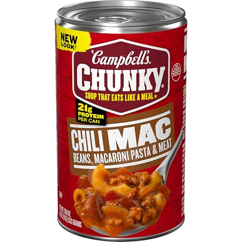 Campbell’s Chunky Chili Mac Soup 18.8 Ounce Can