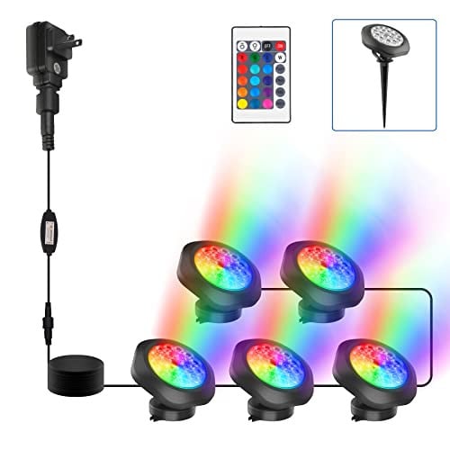 LED Underwater Submersible Lights - Set of 5